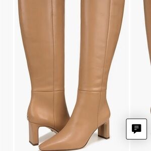 Sam Edelman Tan Heeled Boots Knee-High